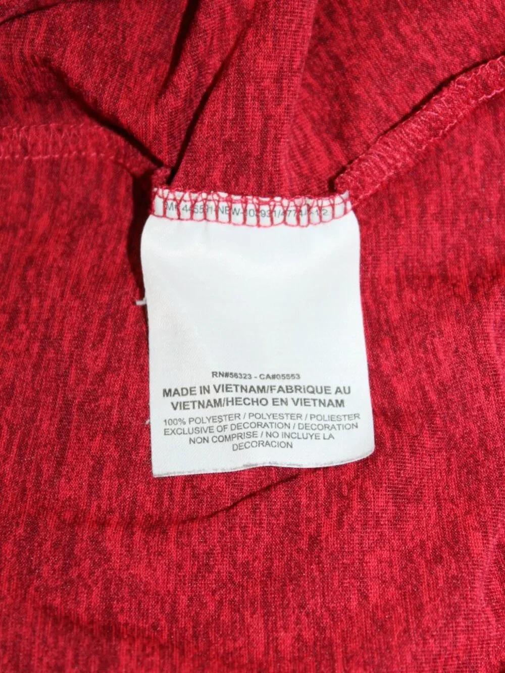 Nike Womens Red Dri-Fit Legend Long Sleeve Training/Running Hoodie Size S